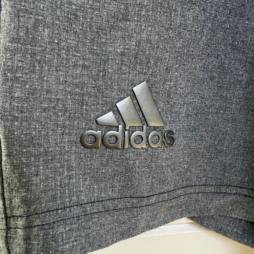 Adidas Climalite Athletic Shorts Mens Small Gray Drawstring Workout‎ Athleisure - Picture 4 of 7